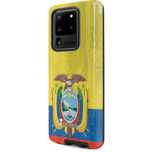 Ecuador Flag Distressed Galaxy S20 Ultra 5G Pro Case
